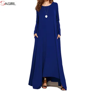 long sleeve flowing dresses