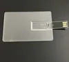New design Transparent business card usb flash memory, full color printing credit card usb flash,1GB promotion card usb