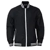 Custom Nylon Plain Mens Black Jacket
