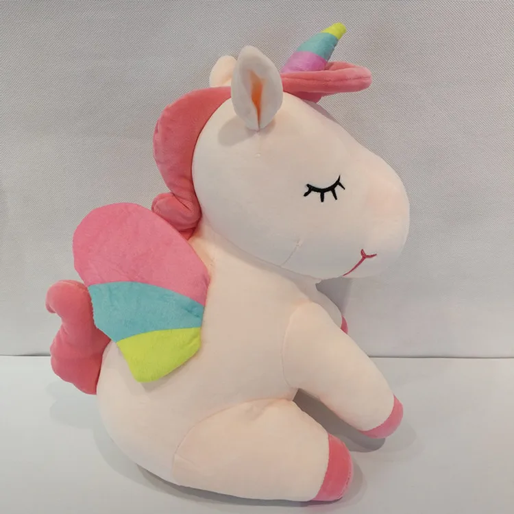 unicorn soft toy pink