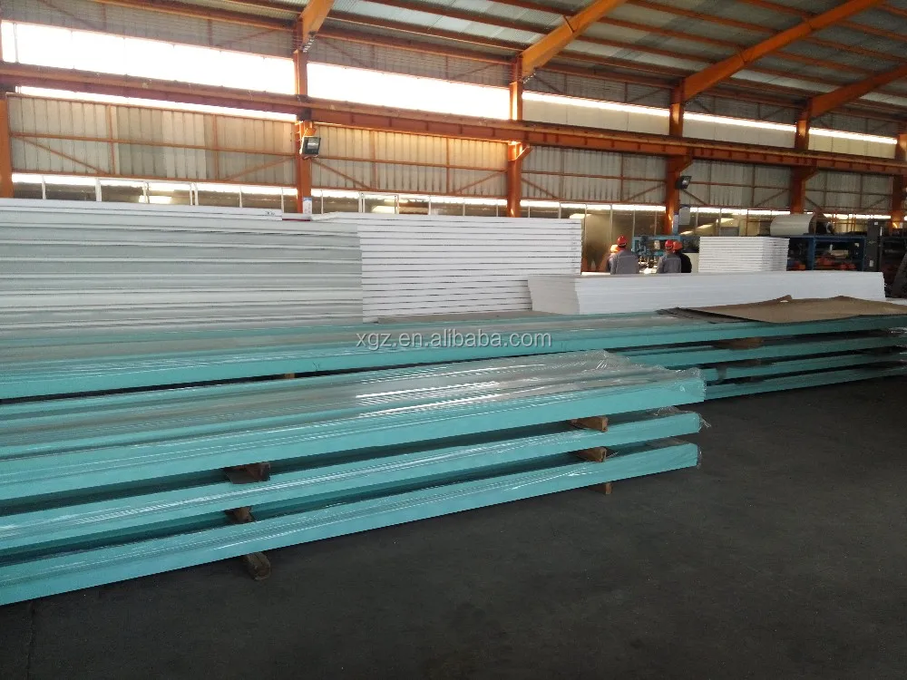 XGZ wall and roof EPS/PU rock wool sandwich panel board used for steel house