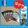 Customized hologram sticker 3 D holographic transparent safety stickers