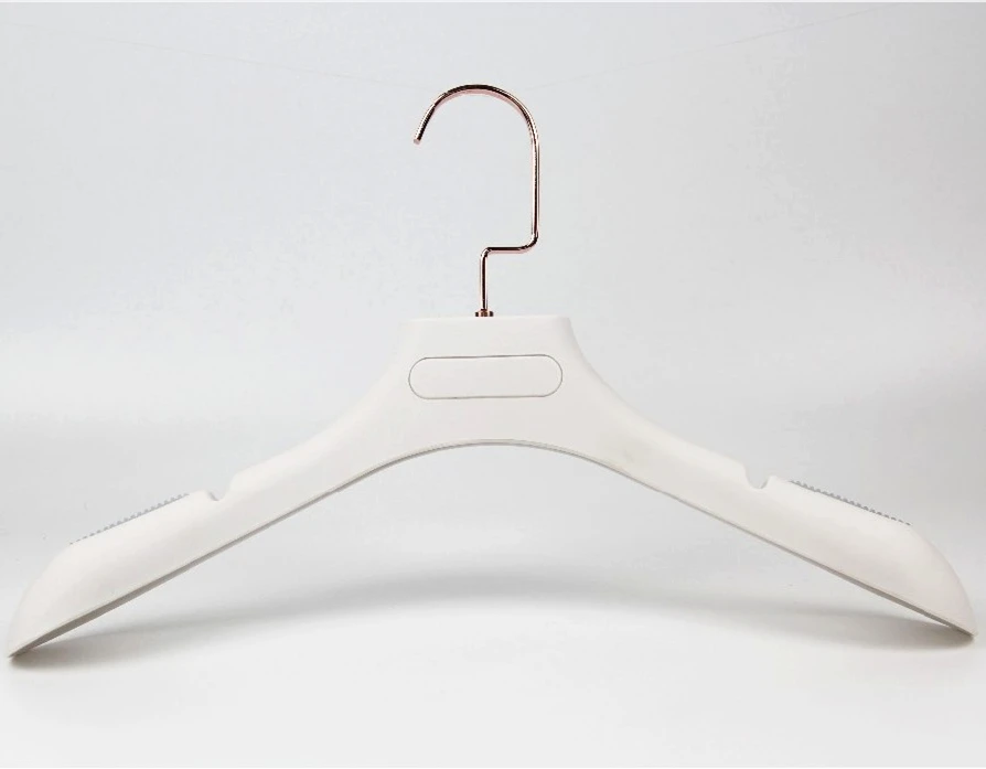 Ha7062 White Plastic Rubber Coat Hanger Rose Gold Pants Hanger Buy