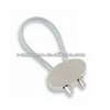 Promo Stainless steel oval shaped Metal wire rope keyring