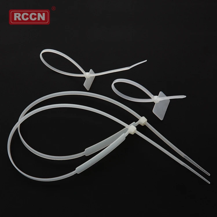 New Type Hot On Sales White Color Identification Nylon Cable Ties 