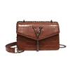 Wholesale Serpentine PU Leather Initial V Tassel Women Handbag Luxury Handbags Buckle Small Shoulder Bag Crossbody Drop Shipping