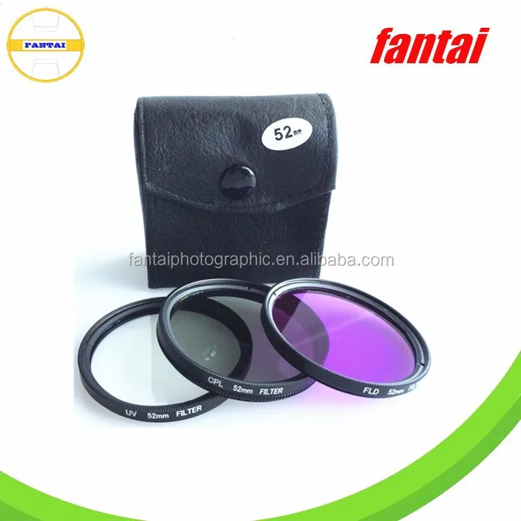 High Precision Ultra-Thin Camera UV+CPL+FLD Filter Set For DSLR