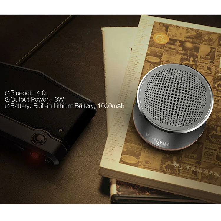 360 Degree Stereo Portable Metal Blue tooth Speaker