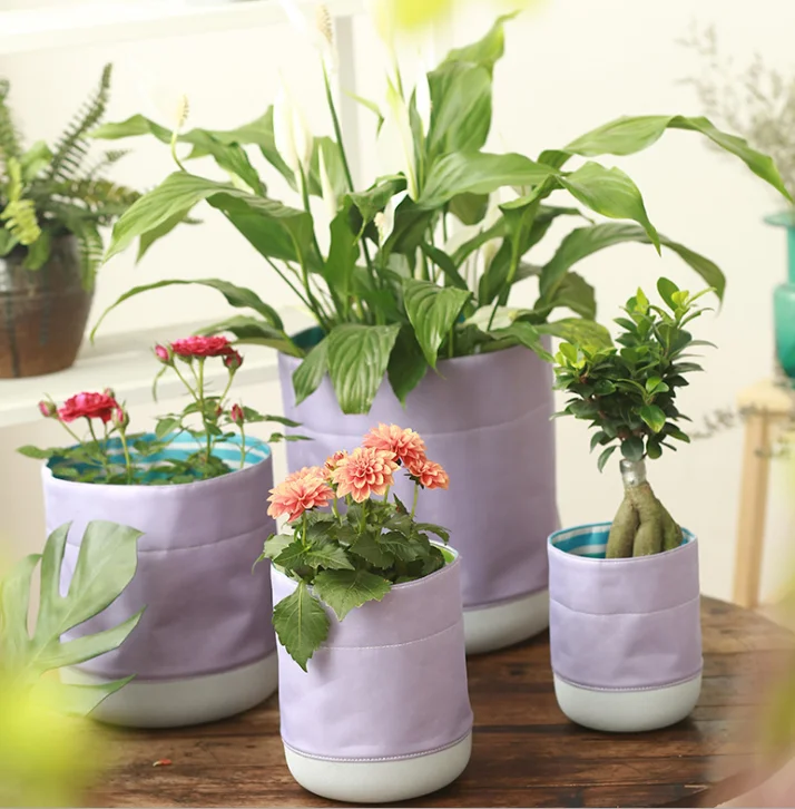 Decorative Fabrics Folding Flower Pot Covers  Buy 