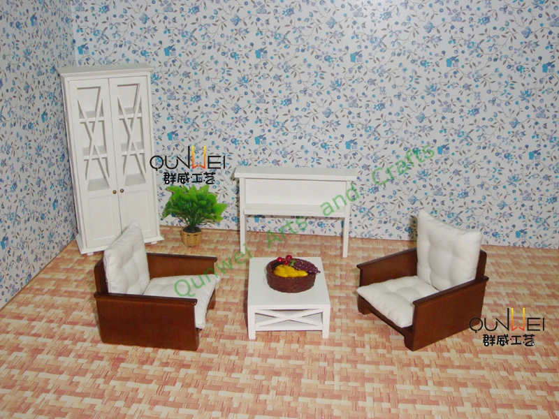 Luxury Office Furniture Wood Furniture Design Sofa Set Dollhouse