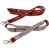 Mini Double Two Hooks Card Neck Lanyard With Buckle For Keys