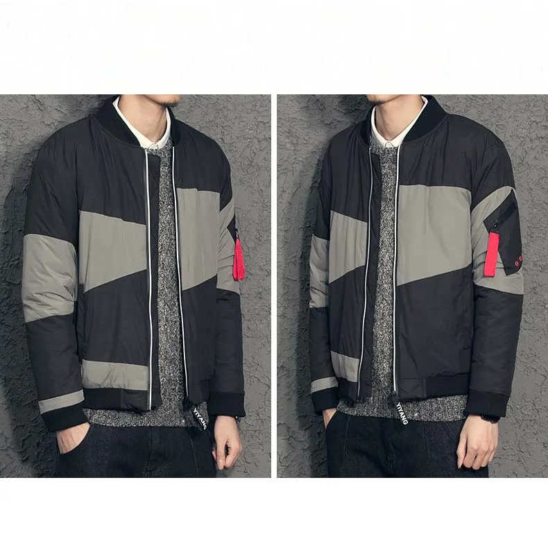 coat with patch on arm