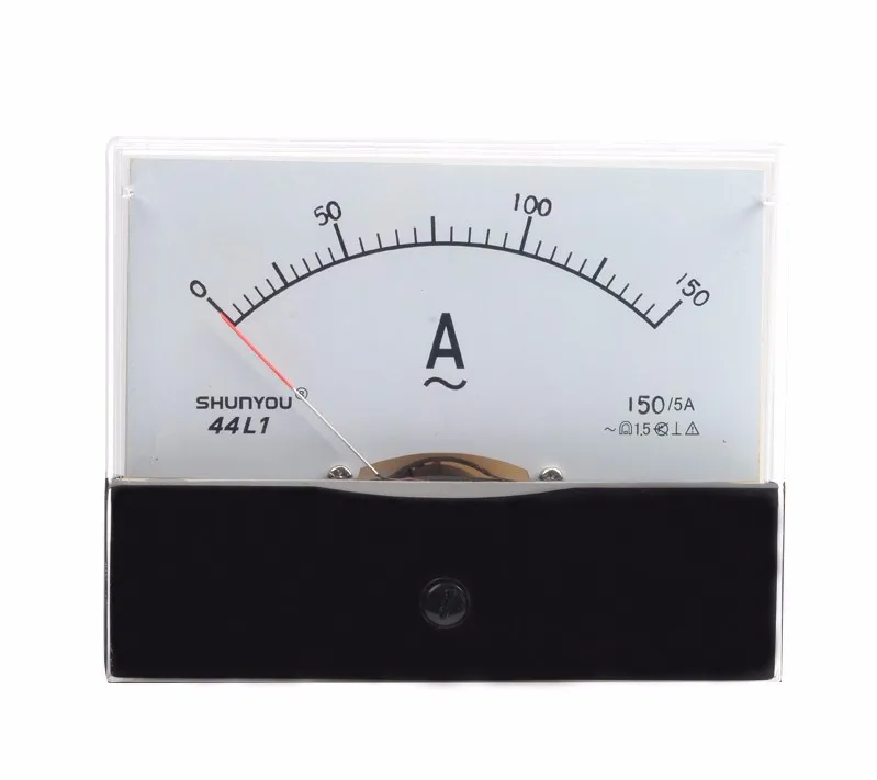 44l1 150/5a Analog Amp Panel Meter Current Ammeter Ac 0-5a Vertical ...