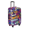 Elastic spandex protective travel bag suitcase cover, sublimation painting print trolley carry on cabin suit case luggage cover