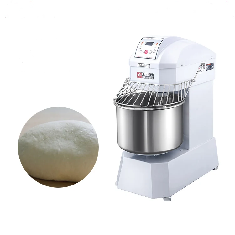 Electric temperature display heavy duty large capacity 25kg 80l planetary spiral cake bread horizontal flour dough mixer  WT/8613824555378