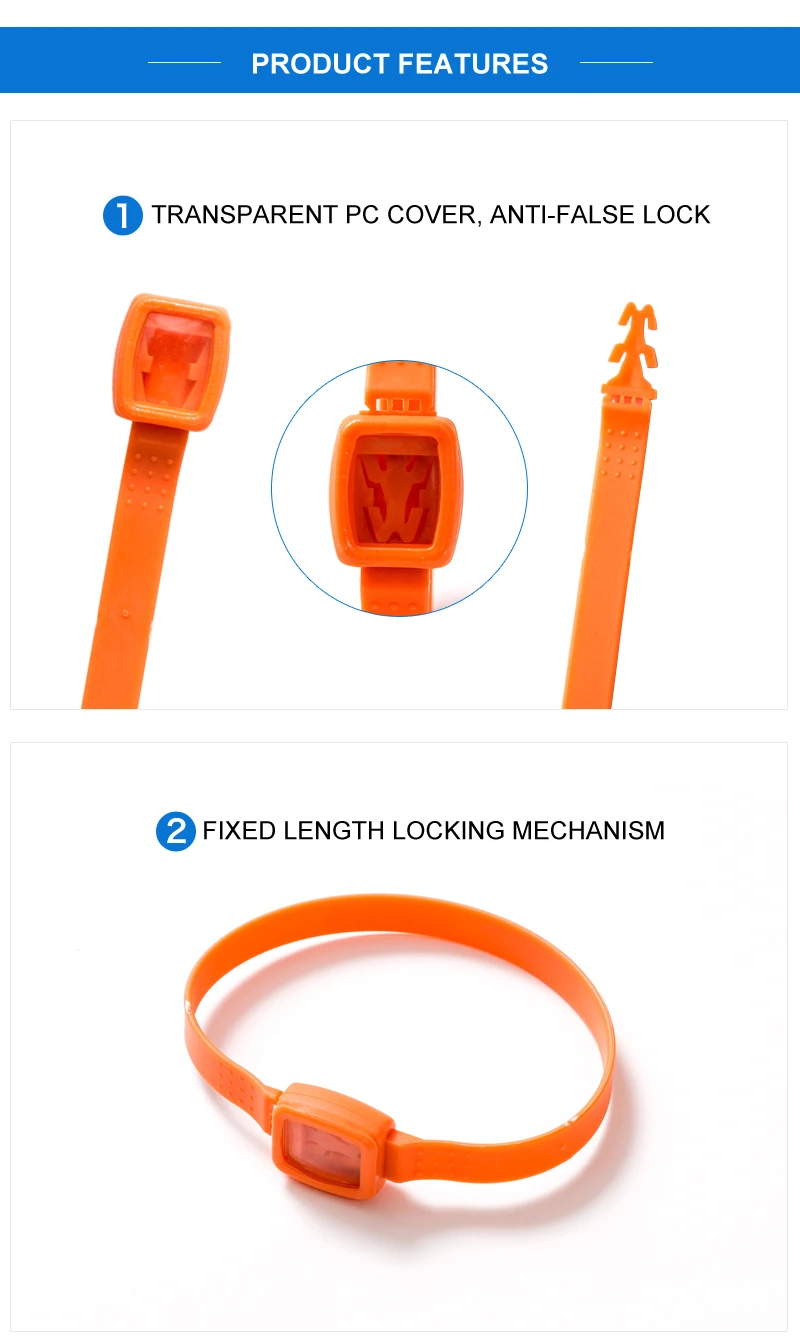 St3223 223mm Hs Code 3926909090 Fixed Length Tamper Security Seal