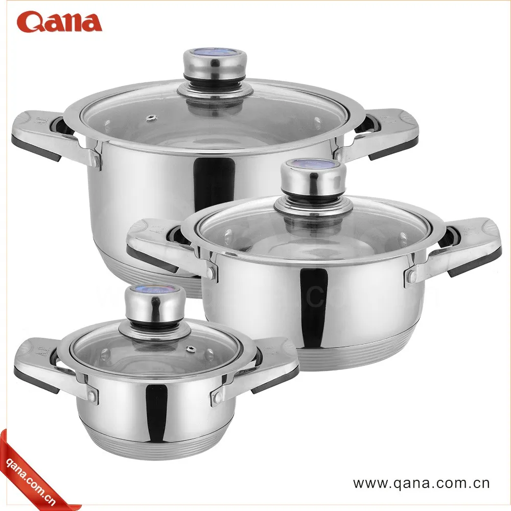 Qana Factory Wholesale Oem Luxury Bright Eco Friendly Gold Color Induction  Cookware Kitchen Tools Hot Pots And Pans Non Stick - Buy  Hot Sale  Cookware Coo…