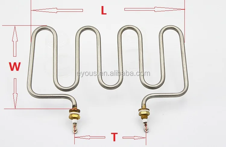 4U tubular heater element , four U-shape water heating element 1500W