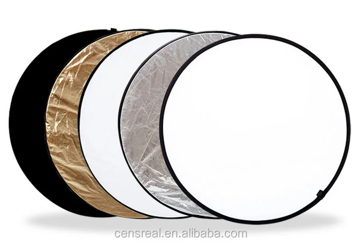 Top quality portable 110cm Multi Disc 5 in 1 colors Photography Reflector