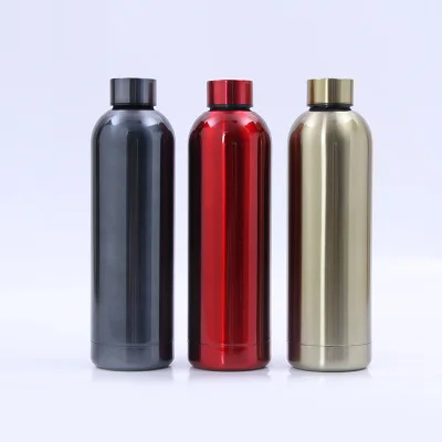 Double Wall Stainless Steel Water Bottle, 500 ML Custom Color Vacuum Insulated Stainless Steel Water Bottle