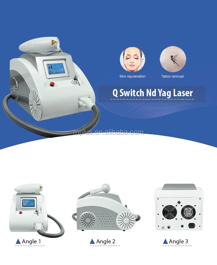 Portable ND Yag laser tattoo removal machine price for carbon peel skin rejuvenation