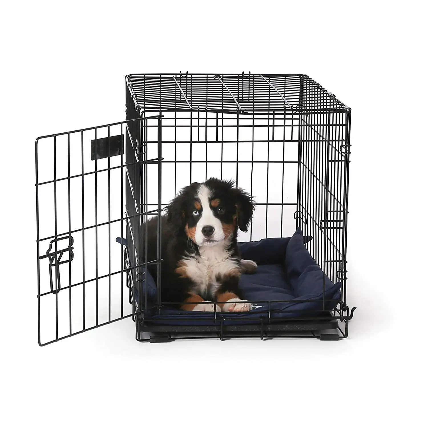 K&H Pet Products K-9 Ruff n' Tuff Crate Pad Small Navy Blue (20" x 25") - 1260 Denier Rip-Stop Polyester for Pets That Need Extra Tough Fabric