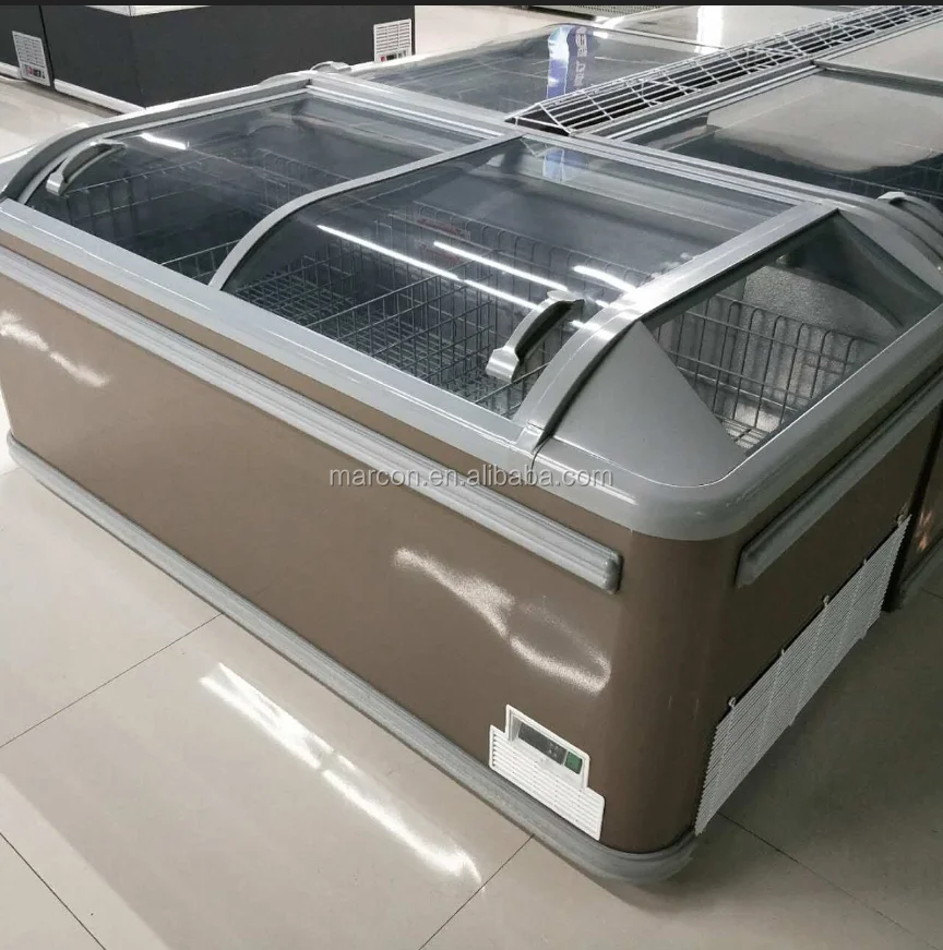 Swd1800hz Supermarket Combined Direct Cooling Deep Island Freezer