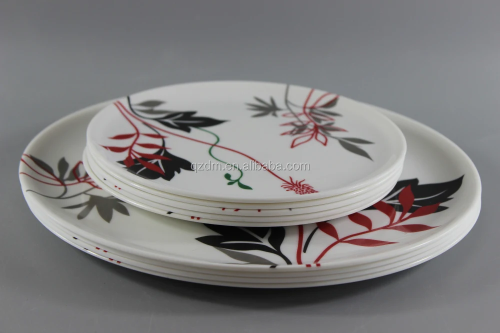 7 Inch/10 Inch Melamine Dinner Set With Custom-Made Decal Print