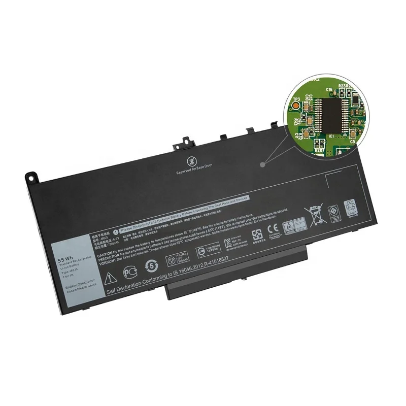 Batterie 55WH Pour Portable Dell Latitude E7270 E7470 - Compatible J60J5 MC34Y PDNM2