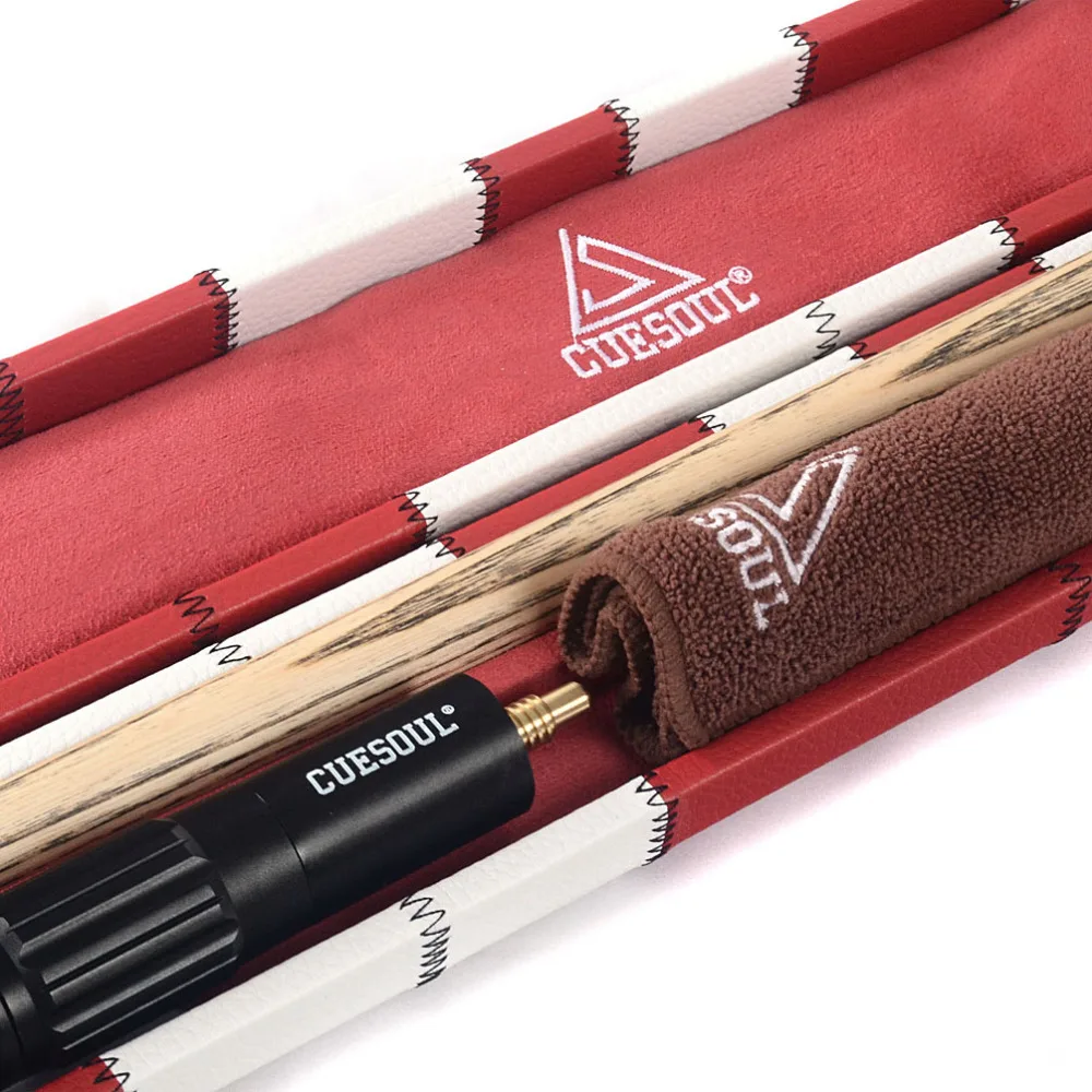Cuesoul Handmade Snooker Cue With 2 Extensions,57" Long,9.5mm Tip,18oz