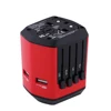 Electrical Socket European/American/Australia/UK Plugs Adaptors All in One International Travel Adapter with USB Charger Compass