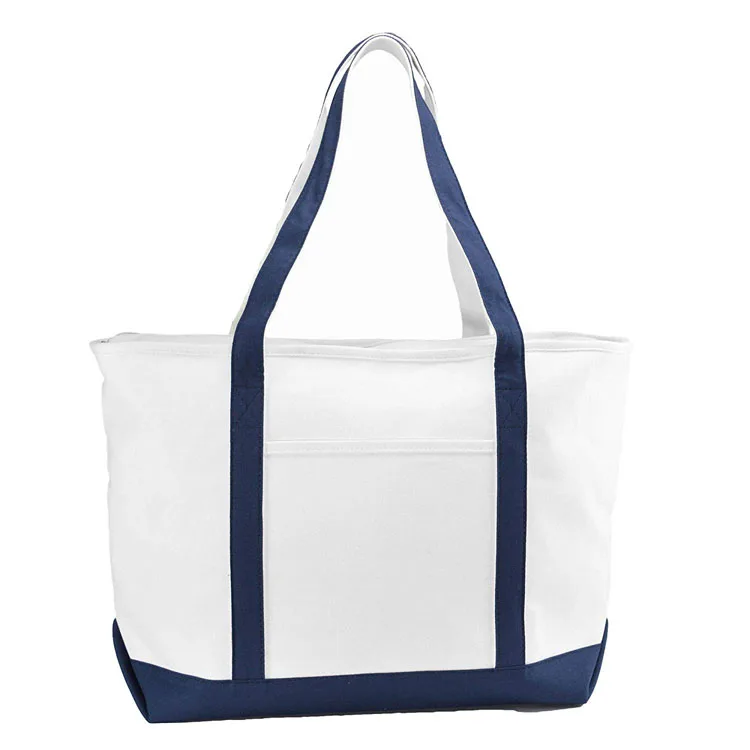 Customized logo blank Canvas tote shopping Bag