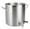 Leegin NSF & Induction stainless steel soup and stock pot with tap for restaurant and kitchen