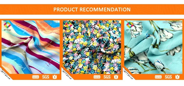 Wholesale custom 100% printed viscose rayon fabric