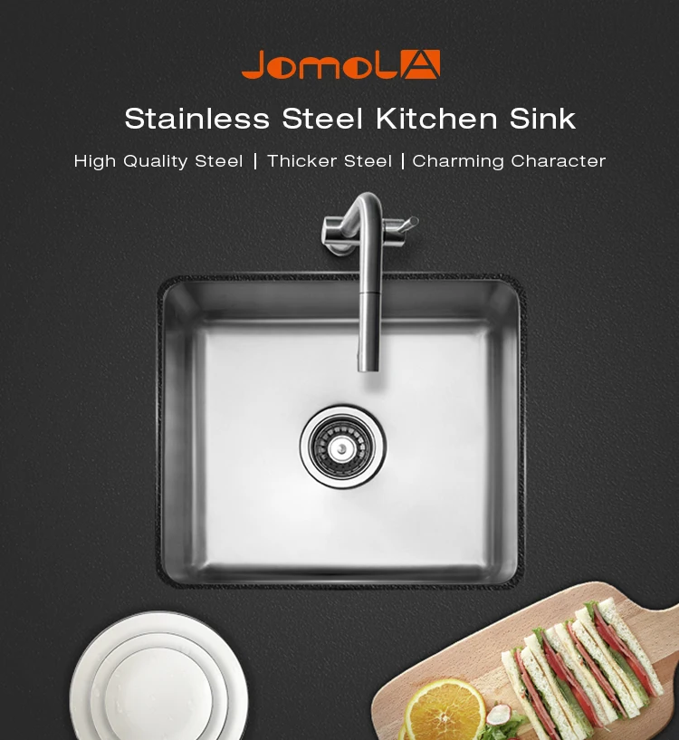 Top Mount Above Counter Single Bowl Kitchen Sinks Stainless Steel Bar