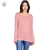 Hot sale t shirt oversize dress women cotton side split zipper tee-shirt women