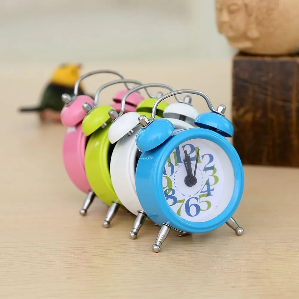 Hot Selling Metal Mini Alarm Clock With Ag13 Battery Buy Mini Metal Twin Bell Alarm Clock,Mini