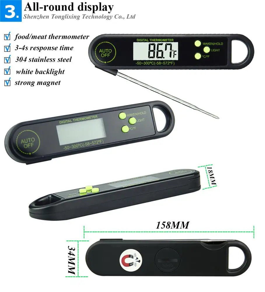 Thermometer Digital Kitchen Cooking Meat Thermometer Bbq Food Oven Grill Digital Meat