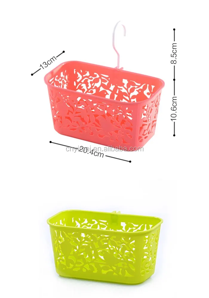 Emc Plastic Baskets With Hook,Decorative Plastic Baskets With Hook