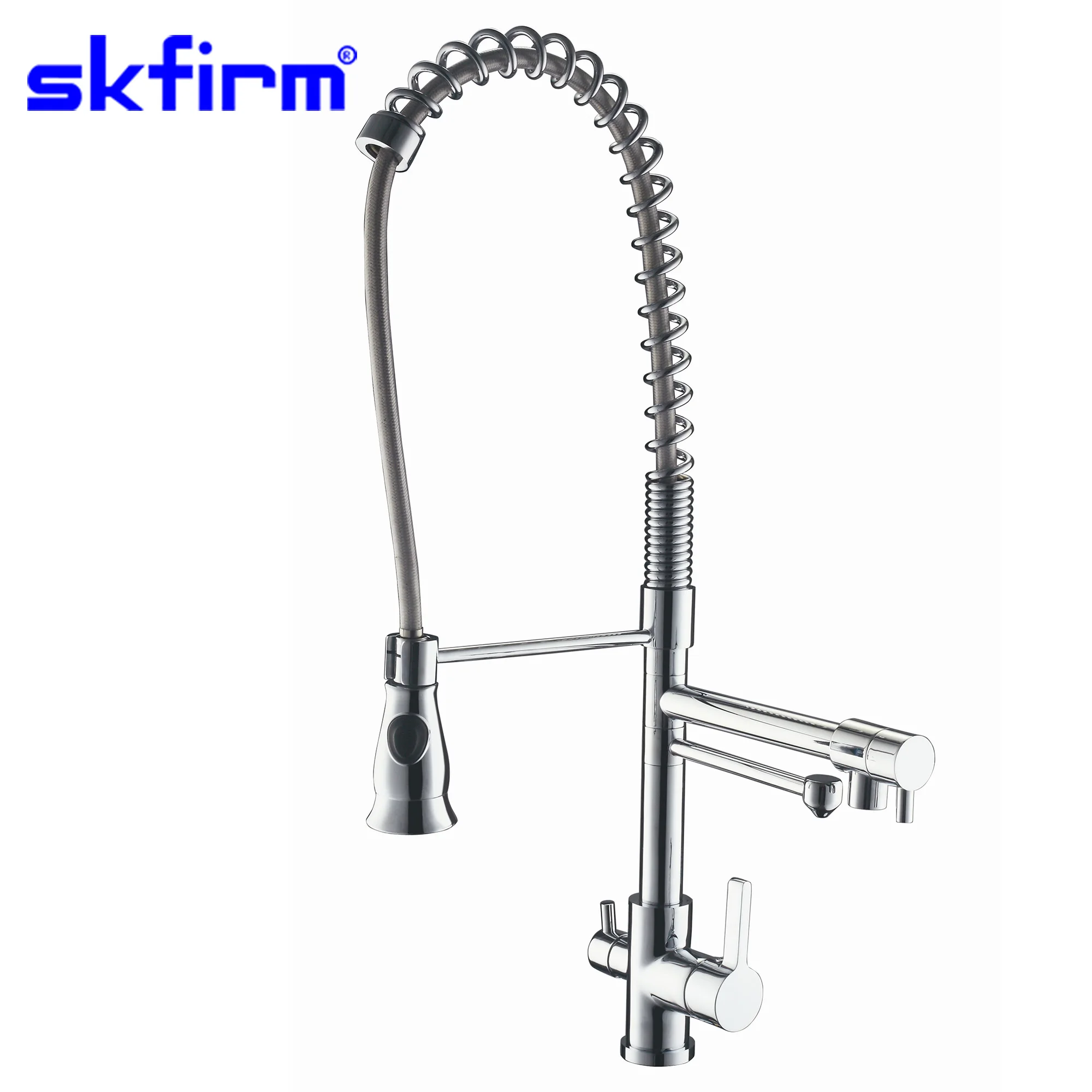Tri Flow Long Neck Head 3 Way Faucet Filtered Drinking Water 3 Way