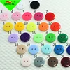 HYD Resin ButtonMaker For Dress /Shirt button Colorful Round Shape 2 eyes Fat Bread children's wholesale