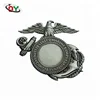 Wholesale Nice Souvenir Gift Custom 3D Eagle Name Badge Pin Zinc Alloy Sliver Custom Pin Badge