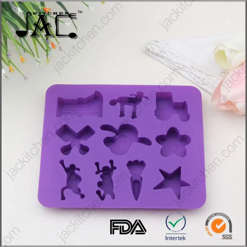 Kitchen Accessories Heart Shape Silicone Chocolate Mold