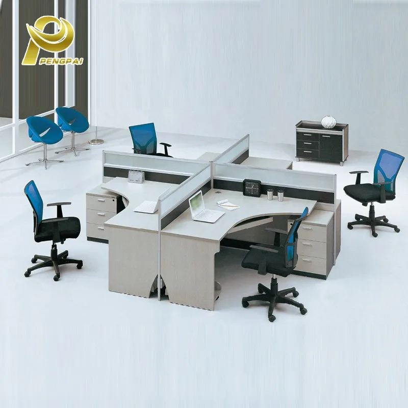 Special Design Office Computer Desk Corner Partition Panels Office
