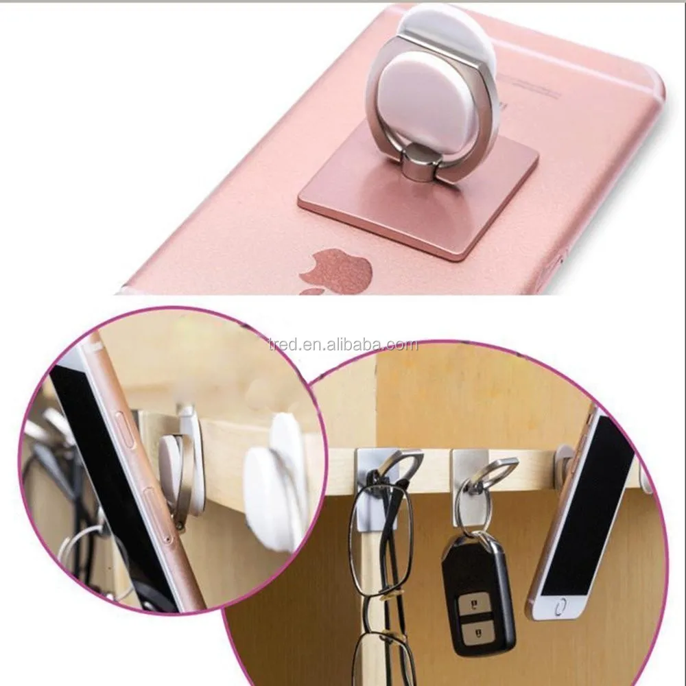 Universal Mobile Phone Accessories Ring Holder For Phone With Hook
