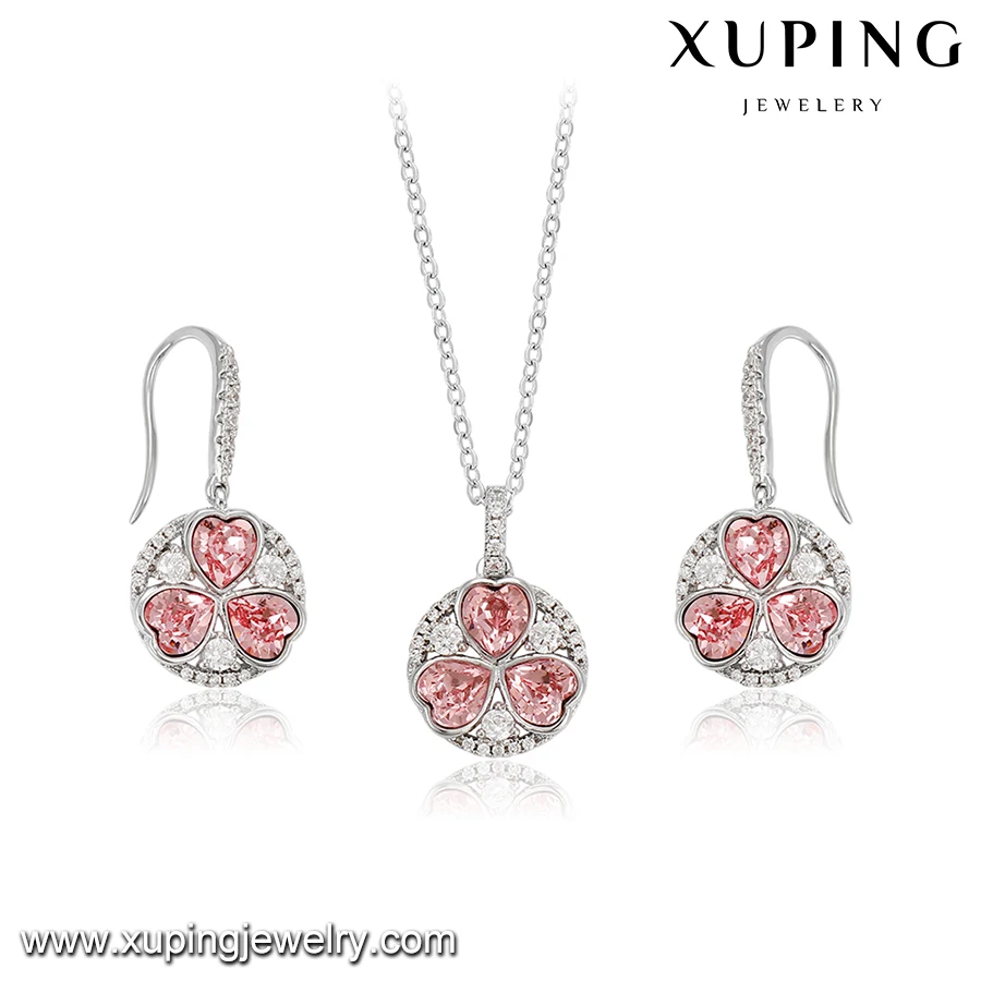 64451 Xuping Jewellery Diamond Set,Crystals From Swarovski Heart Fashon ...