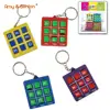 Best quality mini classic plastic tic tac toe toy key chain