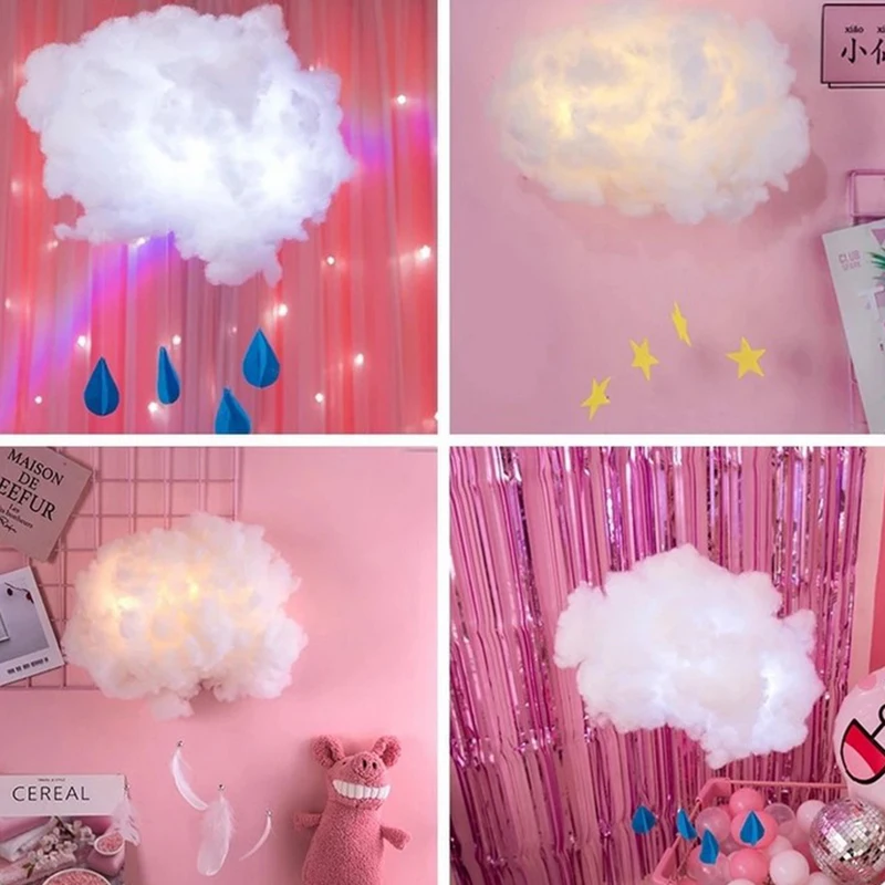 Promo High Quality Decor Cloud Pendant Lamp Cloud Light Fabric Bedroom