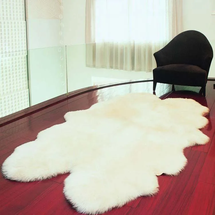 Best quality luxury plush faux fur handmade home carpet rug