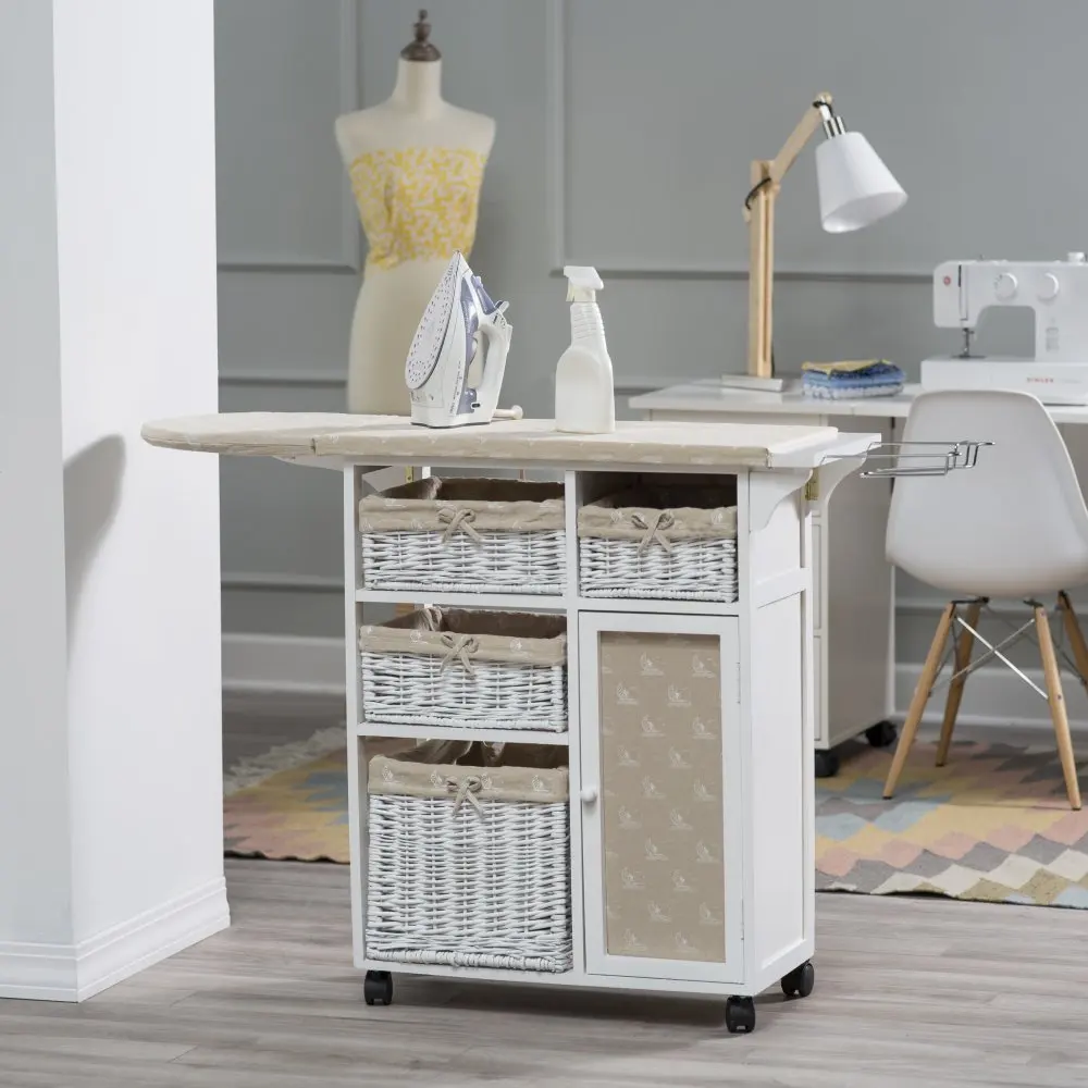 cabinet with ironing board
